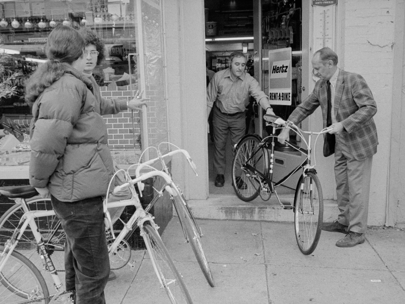 Alf's Cycle workshop in 1983